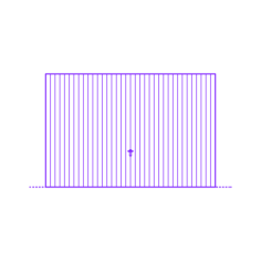 Buildings Overhead Doors Up Over Thin Ribs Outline Icon Svg Set, Free Vectors File